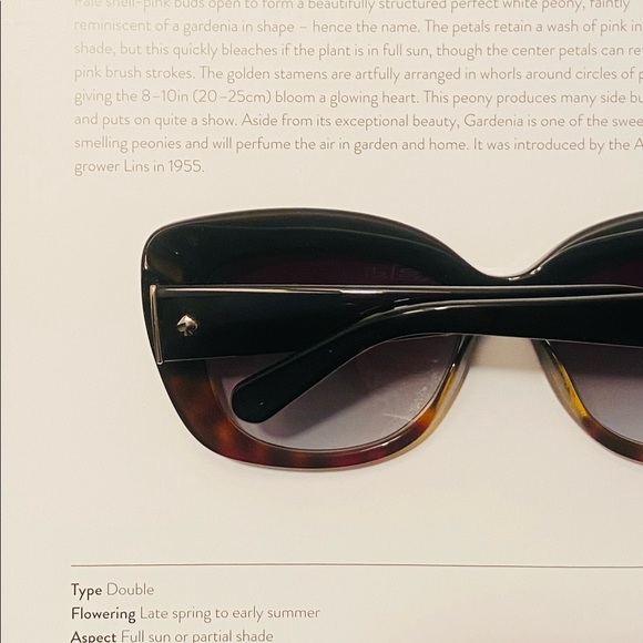 Like NEW! Kate Spade Black & Tortoise Large Cateye Sunglasses - Picture 8 of 15